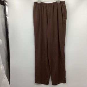 *** cut loose Brown Tencel Pants *** 1X
